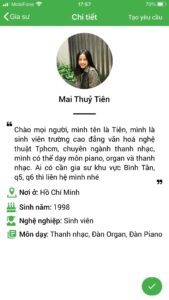 thầy giáo dạy thanh nhạc