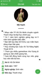 thầy giáo dạy thanh nhạc